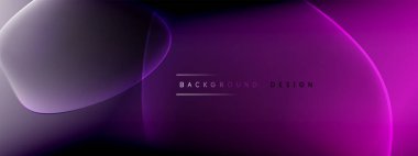 Vektör soyut arkaplan - sıvı kabarcıklar, gölgeler ve ışık efektleri ile sıvı gradyan şekiller. Metin için parlak tasarım şablonu