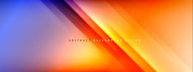 Hareket konsepti, sıvı renk eğimlerinde parlak parlak çizgiler soyut arkaplanlar. Metin için dinamik gölgeler ve ışık şablonları