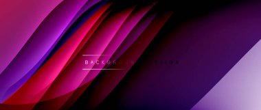 Gölge çizgileri ve parlayan ışık efekti ile akışkan gradyan dalgalar, kapak için modern akış hareketi soyut arkaplan, pankartlar, poster, afiş veya el ilanı