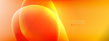 Vektör soyut arkaplan - sıvı kabarcıklar, gölgeler ve ışık efektleri ile sıvı gradyan şekiller. Metin için parlak tasarım şablonu