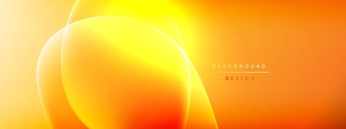 Vektör soyut arkaplan - sıvı kabarcıklar, gölgeler ve ışık efektleri ile sıvı gradyan şekiller. Metin için parlak tasarım şablonu