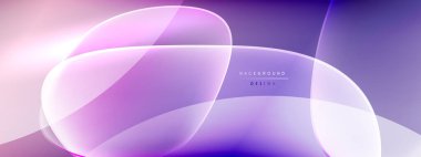 Vektör soyut arkaplan - sıvı kabarcıklar, gölgeler ve ışık efektleri ile sıvı gradyan şekiller. Metin için parlak tasarım şablonu