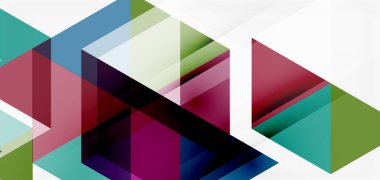 Geometrik soyut arkaplan, mozaik üçgen ve altıgen şekiller. İş veya teknoloji sunumu, İnternet posteri veya web broşürü kapağı, duvar kağıdı için modaya uygun soyut düzen şablonu