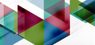 Geometrik soyut arkaplan, mozaik üçgen ve altıgen şekiller. İş veya teknoloji sunumu, İnternet posteri veya web broşürü kapağı, duvar kağıdı için modaya uygun soyut düzen şablonu