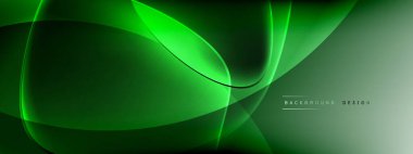 Vektör soyut arkaplan - sıvı kabarcıklar, gölgeler ve ışık efektleri ile sıvı gradyan şekiller. Metin için parlak tasarım şablonu