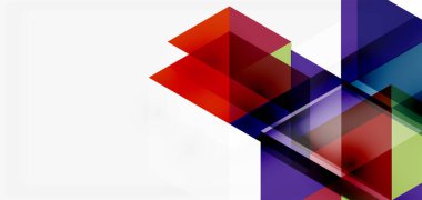 Geometrik soyut arkaplan, mozaik üçgen ve altıgen şekiller. İş veya teknoloji sunumu, İnternet posteri veya web broşürü kapağı, duvar kağıdı için modaya uygun soyut düzen şablonu