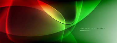 Vektör soyut arkaplan - sıvı kabarcıklar, gölgeler ve ışık efektleri ile sıvı gradyan şekiller. Metin için parlak tasarım şablonu