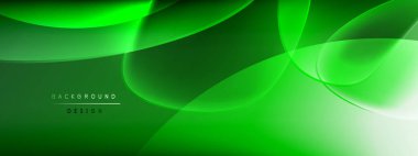 Vektör soyut arkaplan - sıvı kabarcıklar, gölgeler ve ışık efektleri ile sıvı gradyan şekiller. Metin için parlak tasarım şablonu