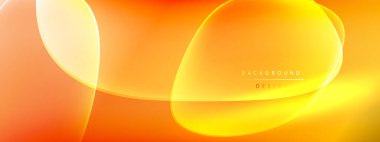 Vektör soyut arkaplan - sıvı kabarcıklar, gölgeler ve ışık efektleri ile sıvı gradyan şekiller. Metin için parlak tasarım şablonu
