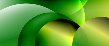 Sıvı gradyanlarla modern geometrik arkaplanı çember içine al