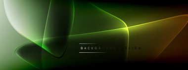 Vektör soyut arkaplan - sıvı kabarcıklar, gölgeler ve ışık efektleri ile sıvı gradyan şekiller. Metin için parlak tasarım şablonu