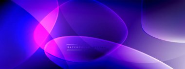 Vektör soyut arkaplan - sıvı kabarcıklar, gölgeler ve ışık efektleri ile sıvı gradyan şekiller. Metin için parlak tasarım şablonu