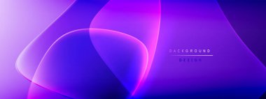 Vektör soyut arkaplan - sıvı kabarcıklar, gölgeler ve ışık efektleri ile sıvı gradyan şekiller. Metin için parlak tasarım şablonu