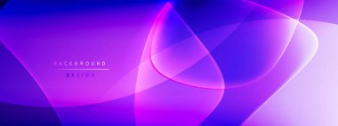 Vektör soyut arkaplan - sıvı kabarcıklar, gölgeler ve ışık efektleri ile sıvı gradyan şekiller. Metin için parlak tasarım şablonu