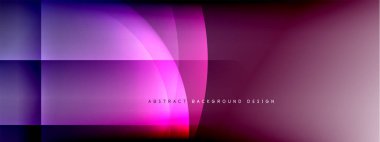 Vektör soyut arkaplan - gölgeler ve ışık efektleri ile sıvı gradyanı üzerinde daire ve çapraz çapraz. Metin için tekno ya da ticari parlak tasarım şablonları