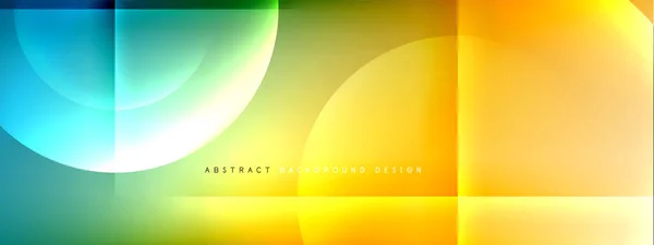 Vektor abstrakt bakgrund - cirkel och kors på vätska lutning med skuggor och ljuseffekter. Techno eller företag glänsande designmallar för text — Stock vektor