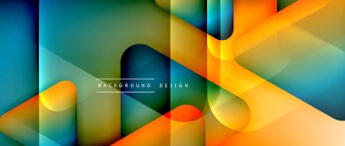 Üçgen geometrik soyut arkaplanı şekillendirir. Üç boyutlu gölge efektleri ve sıvı eğimleri. Metin mesajınız için modern üstüste bindirme formları duvar kağıdı