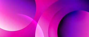 Sıvı gradyanlarla modern geometrik arkaplanı çember içine al