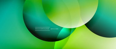 Sıvı gradyanlarla modern geometrik arkaplanı çember içine al