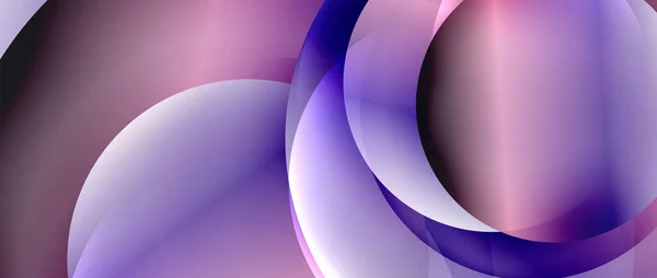 Cirkel moderne geometrische abstracte achtergrond met vloeibare gradiënten — Stockvector