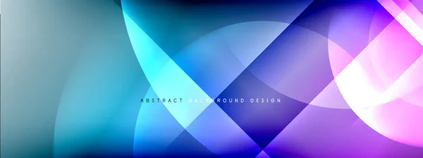 Vektor abstrakten Hintergrund - Kreis und Kreuz auf fließenden Verlauf mit Schatten und Lichteffekten. Techno oder Business glänzende Designvorlagen für Texte — Stockvektor