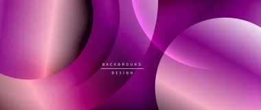 Sıvı gradyanlarla modern geometrik arkaplanı çember içine al