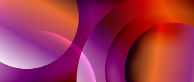 Sıvı gradyanlarla modern geometrik arkaplanı çember içine al