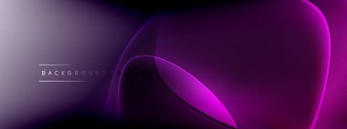 Vektör soyut arkaplan - sıvı kabarcıklar, gölgeler ve ışık efektleri ile sıvı gradyan şekiller. Metin için parlak tasarım şablonu