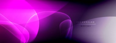 Vektör soyut arkaplan - sıvı kabarcıklar, gölgeler ve ışık efektleri ile sıvı gradyan şekiller. Metin için parlak tasarım şablonu