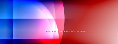 Vektör soyut arkaplan - gölgeler ve ışık efektleri ile sıvı gradyanı üzerinde daire ve çapraz çapraz. Metin için tekno ya da ticari parlak tasarım şablonları