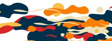 Moda sıvı biçimi, soyut tasarım şekilleri, pankartlar, broşürler, posterler, web iniş sayfaları, kapaklar veya pankartlar için dinamik vektör arkaplanı