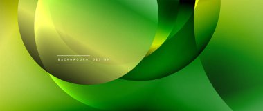 Sıvı gradyanlarla modern geometrik arkaplanı çember içine al