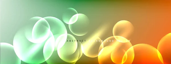 Vektorové abstraktní pozadí tekuté bubliny krouží na tekutém gradientu se stíny a světelnými efekty. Lesklé šablony návrhů pro text — Stockový vektor