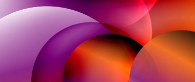 Sıvı gradyanlarla modern geometrik arkaplanı çember içine al