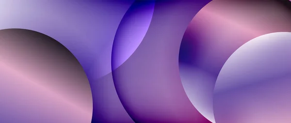 Circle modern geometrisk abstrakt bakgrund med flytande lutningar — Stock vektor