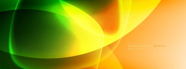 Vektör soyut arkaplan - sıvı kabarcıklar, gölgeler ve ışık efektleri ile sıvı gradyan şekiller. Metin için parlak tasarım şablonu