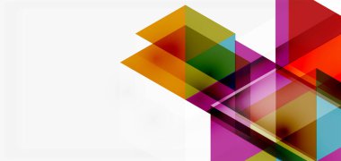 Geometrik soyut arkaplan, mozaik üçgen ve altıgen şekiller. İş veya teknoloji sunumu, İnternet posteri veya web broşürü kapağı, duvar kağıdı için modaya uygun soyut düzen şablonu