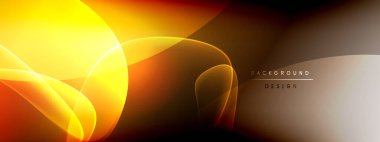 Vektör soyut arkaplan - sıvı kabarcıklar, gölgeler ve ışık efektleri ile sıvı gradyan şekiller. Metin için parlak tasarım şablonu