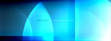 Vektör soyut arkaplan - gölgeler ve ışık efektleri ile sıvı gradyanı üzerinde daire ve çapraz çapraz. Metin için tekno ya da ticari parlak tasarım şablonları