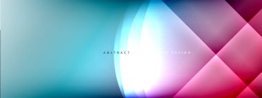 Vektör soyut arkaplan - gölgeler ve ışık efektleri ile sıvı gradyanı üzerinde daire ve çapraz çapraz. Metin için tekno ya da ticari parlak tasarım şablonları