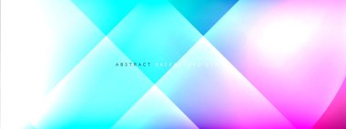 Vektör soyut arkaplan - gölgeler ve ışık efektleri ile sıvı gradyanı üzerinde daire ve çapraz çapraz. Metin için tekno ya da ticari parlak tasarım şablonları