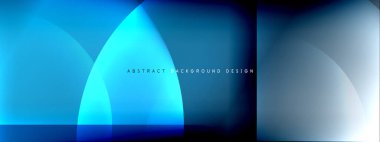 Vektör soyut arkaplan - gölgeler ve ışık efektleri ile sıvı gradyanı üzerinde daire ve çapraz çapraz. Metin için tekno ya da ticari parlak tasarım şablonları