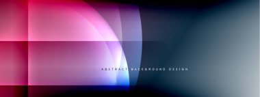 Vektör soyut arkaplan - gölgeler ve ışık efektleri ile sıvı gradyanı üzerinde daire ve çapraz çapraz. Metin için tekno ya da ticari parlak tasarım şablonları