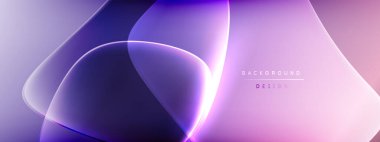 Vektör soyut arkaplan - sıvı kabarcıklar, gölgeler ve ışık efektleri ile sıvı gradyan şekiller. Metin için parlak tasarım şablonu