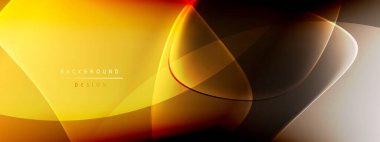 Vektör soyut arkaplan - sıvı kabarcıklar, gölgeler ve ışık efektleri ile sıvı gradyan şekiller. Metin için parlak tasarım şablonu