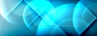 Vektör soyut arkaplan - gölgeler ve ışık efektleri ile sıvı gradyanı üzerinde daire ve çapraz çapraz. Metin için tekno ya da ticari parlak tasarım şablonları