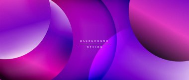 Sıvı gradyanlarla modern geometrik arkaplanı çember içine al