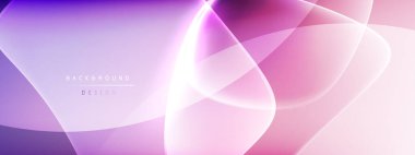 Vektör soyut arkaplan - sıvı kabarcıklar, gölgeler ve ışık efektleri ile sıvı gradyan şekiller. Metin için parlak tasarım şablonu