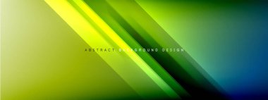 Hareket konsepti, sıvı renk eğimlerinde parlak parlak çizgiler soyut arkaplanlar. Metin için dinamik gölgeler ve ışık şablonları