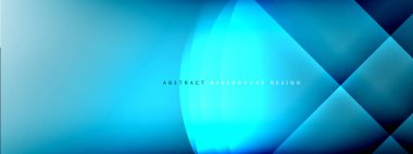 Vektör soyut arkaplan - gölgeler ve ışık efektleri ile sıvı gradyanı üzerinde daire ve çapraz çapraz. Metin için tekno ya da ticari parlak tasarım şablonları